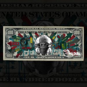 T-shirt Dollar Graffiti