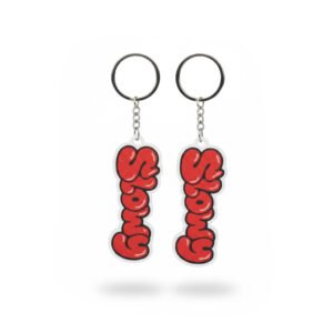 Duo Porte-Clés Graffiti Personnalisé (5 Lettres Max)