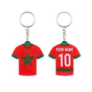 Porte-Clé Maillot Maroc Personnalisé